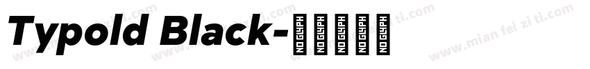 Typold Black字体转换